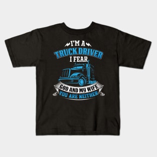 Truck Driver Kids T-Shirt